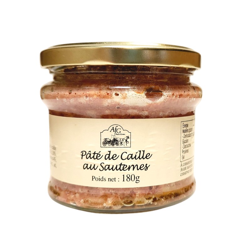 image pâté de caille sauternes 180g