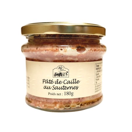 image pâté de caille sauternes 180g