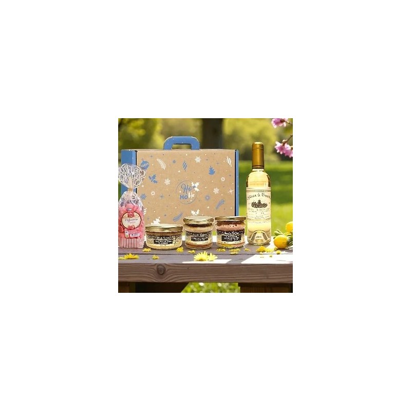 Coffret Gourmand Foie Gras & Vin – Idée Cadeau Terroir