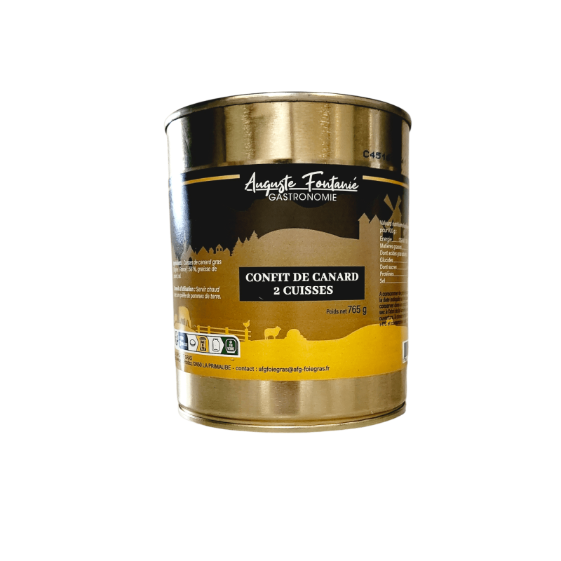 confit de canard 2 cuisses 765g